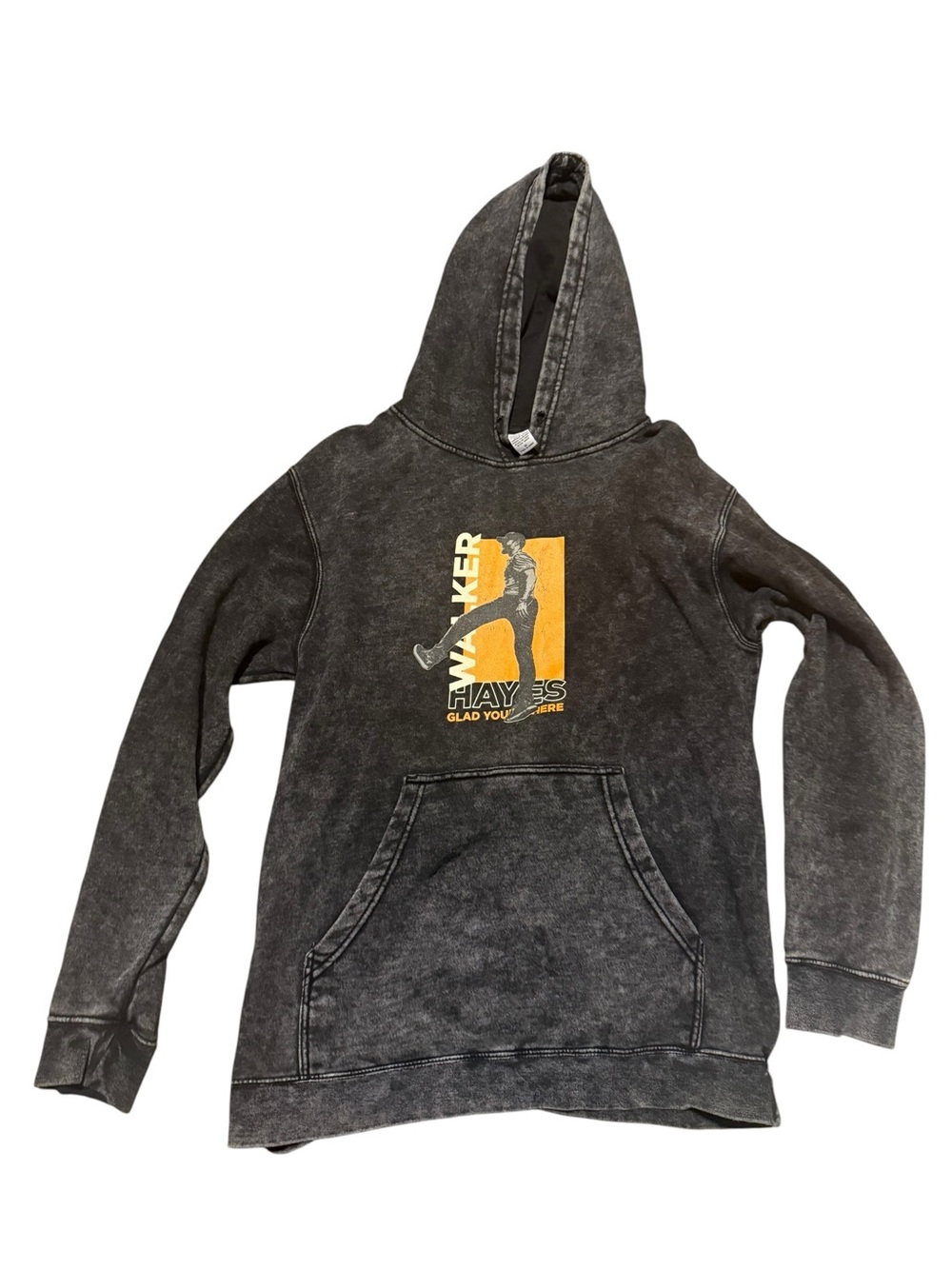 Walker Hayes Glad You’re Here Tour Graphic Pullover Hoodie - Black Wash